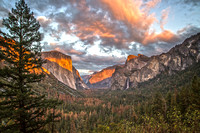 Yosemite October 2016, cloudy skies, sunset, waterfalls, stunning views  by Stephanie